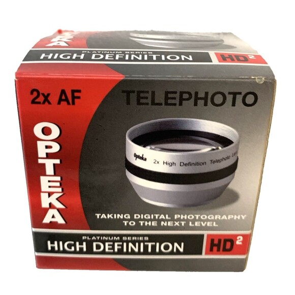Opteka 2X AF Telephoto Lens for Digital Camera Manual Pouch New/Boxed - Picture 2 of 5